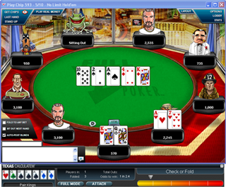 Calculatem - This screen shows your cards and advice.